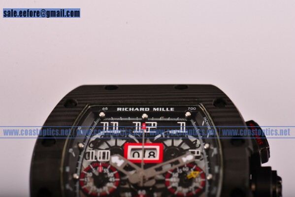 1:1 Replica Richard Mille RM 011 Felipe Massa Flyback Chronograph Watch Carbon Fiber